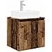 Set di Armadi da Bagno 5 pcs Legno antico Legno ingegnerizzato - Foto miniatura 5