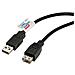 Cavo per trasferimento dati - USB - 80 cm - 1 x Tipo A Maschio USB - 1 x Tipo A Femmina USB - Cavo estensione - Nero - Foto miniatura 1