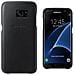 Cover Leather per Galaxy S7 Edge - Nero - Foto miniatura 5