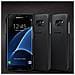 Cover Leather per Galaxy S7 Edge - Nero - Foto miniatura 4