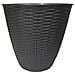 Portavaso Paglia Diametro Cm. 19 Colore Antracite - Foto miniatura 1
