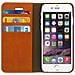 Custodia A Libro In Vera Pelle Serie First Class Apple Iphone 6 E 6s - Marrone - Foto miniatura 3
