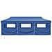 Tenda Pieghevole Pop-up Con 8 Pareti Laterali 3x9 M Blu - Foto miniatura 3