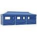 Tenda Pieghevole Pop-up Con 8 Pareti Laterali 3x9 M Blu - Foto miniatura 1