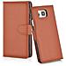 Custodia Compatibile Con Samsung Galaxy Alpha In Marrone Pastello - Coperchio Protettiva Con Chiusura Magnetica, Funzione Stand E Tasca Per Le Carte - Foto miniatura 11