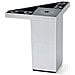 2039725 Piede Con Viti Di Fissaggio Per Mobile, Verniciato Alluminio, H 100mm, Set Di 4 Pezzi - Foto miniatura 4