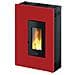 Stufa a Pellet Pegaso Madison 5.2 Kw 5 Colore Rosso  - Foto miniatura 1