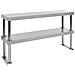 Tavolo Lavoro Cucina Con Mensola 120x60x150 Cm In Acciaio Inox - Foto miniatura 8