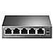 Tl-sg1005p 5-port Gigabit Switch Poe Ethernet (poe 4 Porte 56 Watt Di Bilancio Non Richiede Alcuna Configurazione)  - Foto miniatura 1