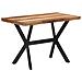 Tavolo da Pranzo 120x60x75 cm Legno Massello con Finitura Miele - Foto miniatura 1