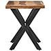 Tavolo da Pranzo 120x60x75 cm Legno Massello con Finitura Miele - Foto miniatura 3