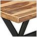 Tavolo da Pranzo 120x60x75 cm Legno Massello con Finitura Miele - Foto miniatura 5