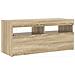 Mobile Porta TV con Luci LED Rovere Sonoma 90x35x40 cm - Foto miniatura 3