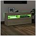 Mobile Porta TV con Luci LED Rovere Sonoma 90x35x40 cm - Foto miniatura 9