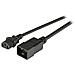 LP21940, Maschio / femmina, C20 coupler, C13 coupler, Dritto, Dritto, Nero - Foto miniatura 1