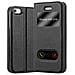 Custodia Compatibile Con Apple Iphone 5 / Iphone 5s / Iphone Se In Nero Cometa - Coperchio Protettivo Con Chiusura Magnetica, Funzione Stand E 2 Finestre Di Visualizzazione - Foto miniatura 1