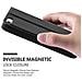 Custodia Compatibile Con Apple Iphone 5 / Iphone 5s / Iphone Se In Nero Cometa - Coperchio Protettivo Con Chiusura Magnetica, Funzione Stand E 2 Finestre Di Visualizzazione - Foto miniatura 6