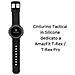 Cinturino 607 Originale Leather Band Per Amazfit T-rez - T-rex Pro Black - Foto miniatura 2