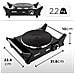 Hp1bk Fornello Elettrico Da Campeggio 1500w Piano Cottura Portatile Con 1 Piastra Elettrica In Ghisa E Manici Per Il Trasporto - Foto miniatura 4