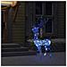 Decorazione Natalizia in Acrilico Renna 140 LED 120 cm Blu - Foto miniatura 3