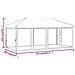 Tenda Per Feste Pieghevole Con Pareti Laterali Bianco 3x6 M - Foto miniatura 4
