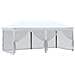 Tenda Per Feste Pieghevole Con Pareti Laterali Bianco 3x6 M - Foto miniatura 6