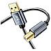 Cavo Da Usb-a 2.0 A Usb-b 2.0 Trasferimento Veloce Stabile Nylon 1,5m, Nero - Foto miniatura 4