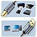Cavo Da Usb-a 2.0 A Usb-b 2.0 Trasferimento Veloce Stabile Nylon 1,5m, Nero - Foto miniatura 5