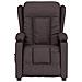 Poltrona Massaggiante Elettrica Marrone scuro in Tessuto - Foto miniatura 3