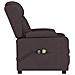 Poltrona Massaggiante Elettrica Marrone scuro in Tessuto - Foto miniatura 4
