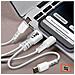 Cavo Usb-a / Usb-c Verso Usb-c E Lightning Power Delivery 60w 1 Metro E 20, Nero - Foto miniatura 4