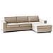 Divano Letto Adelina, Divano Ad Angolo, 100% Made In Italy, Sofà Con Apertura Girevole, Penisola Contenitore Sinistra, Con Braccioli Standard, Cm 280x95h90, Beige - Foto miniatura 2