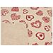 Tovaglia Miros Resinata Antimacchia Copritavolo Cucina Disegno Cuore 140x140 Bordeaux - Foto miniatura 4