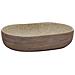 Lavabo da Appoggio Sabbia e Marrone Ovale 59x40x14 cm Ceramica - Foto miniatura 2