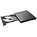 AK-59 External slim CD /DVD Recorder R /RW - USB-C /USB-A black lettore di disco ottico DVD±RW Nero - Foto miniatura 2