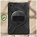 Cover Per Samsung Tab A9 Plus Bi-materiale Antishock Manico Cavalletto, Nero - Foto miniatura 2
