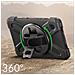 Cover Per Samsung Tab A9 Plus Bi-materiale Antishock Manico Cavalletto, Nero - Foto miniatura 5