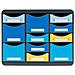 3137202D organizzatore per cassetto di scrivania Plastica Nero, Blu, Giallo - Foto miniatura 1