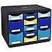 3137202D organizzatore per cassetto di scrivania Plastica Nero, Blu, Giallo - Foto miniatura 5