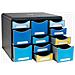 3137202D organizzatore per cassetto di scrivania Plastica Nero, Blu, Giallo - Foto miniatura 3