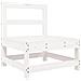 Set Salotto da Giardino 5 pz Bianco in Legno Massello di Pino - Foto miniatura 6