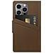 Custodia Per Iphone 13 Pro Folio Lussuosa Con Portacarte, Marrone - Foto miniatura 2