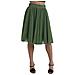 Gonna A Pieghe A Trapezio A Vita Alta Verde Metallizzato - It42-m - Foto miniatura 2