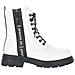 White Casual Booties Stivaletti Sintetico E Tessile Scarpe Donna Bianco Eu 38, Z9111-80 - Foto miniatura 1