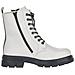 White Casual Booties Stivaletti Sintetico E Tessile Scarpe Donna Bianco Eu 38, Z9111-80 - Foto miniatura 3