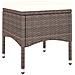 Set Sedie da Giardino e Poggiapiedi 4 pz in Polyrattan Marrone - Foto miniatura 7