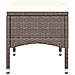 Set Sedie da Giardino e Poggiapiedi 4 pz in Polyrattan Marrone - Foto miniatura 8