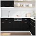 Pannello Lavastoviglie “Lyon” Rovere Nero 45x1,5x67 cm - Foto miniatura 2