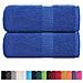Asciugamani Ospiti 2 Pz Blu 30x50 Cm 360 G/m 100% Cotone - Foto miniatura 2
