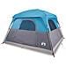 Tenda da Campeggio a Cabina per 4 Persone Blu Impermeabile - Foto miniatura 1